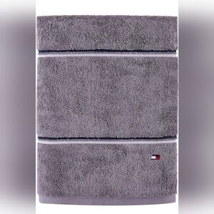Tommy Hilfiger Modern American Double Stripe Bath Towel, 30"×54", 100%Cotton